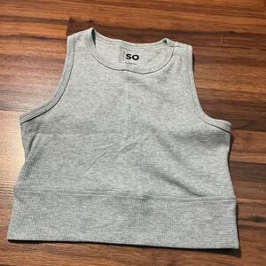 Juniors SO Waffle Knit Tank